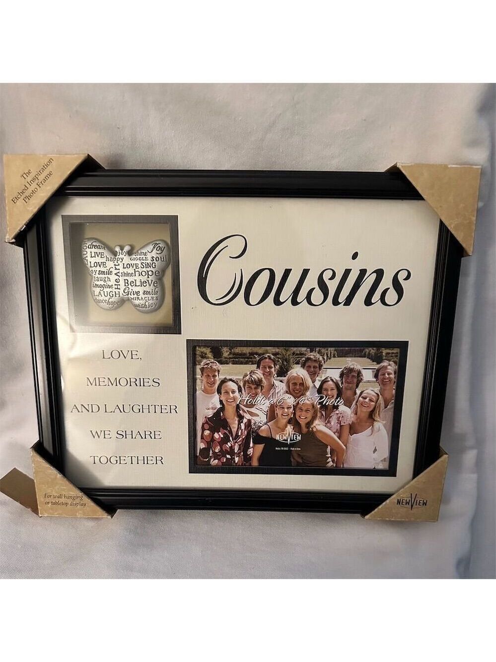 NewView Etched BrownCousinsBrown Inspirational Photo Frame Ornate Design